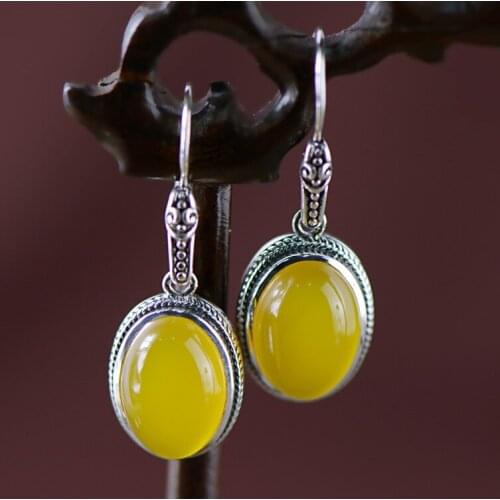 Brinco Direct Selling 2018 New Earrings For Lady 100% Vintage 925 Sterling Drop Fine Jewels Wholesale Freeshipping