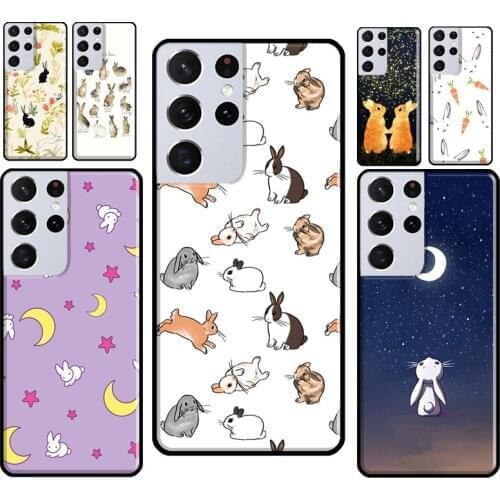 Rabbits Bunnies Phone Case For Samsung Galaxy S21 S20 FE Note 10 S8 S9 S10 Plus Note 20 Ultra Back Cover