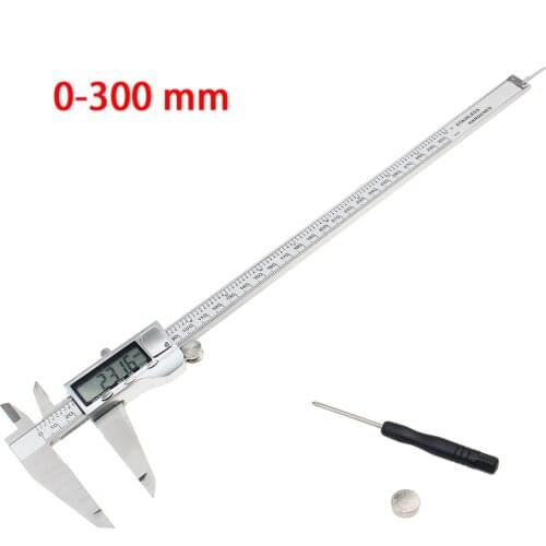 300mm 12" Digital CALIPER 0-300mm Electronic Vernier Caliper Metal Case Stainless Steel Digital Slider Caliper Gauge Micrometer
