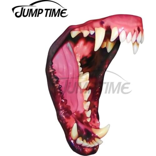 JumpTime 13 x 3.5cm For Vibrant Maw Car Bumper Window Stickers Fashion Body for Car Car Styling VAN SUV Decal Decoration