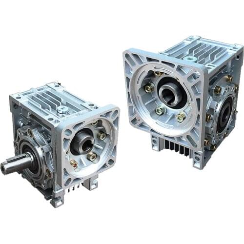 NMRV075 30:1 Worm Gearbox Reducer 90 Degree 19mm Single Input Shaft Worm Gear Speed Reducer NEMA42 Servo Motor Stepper Motor