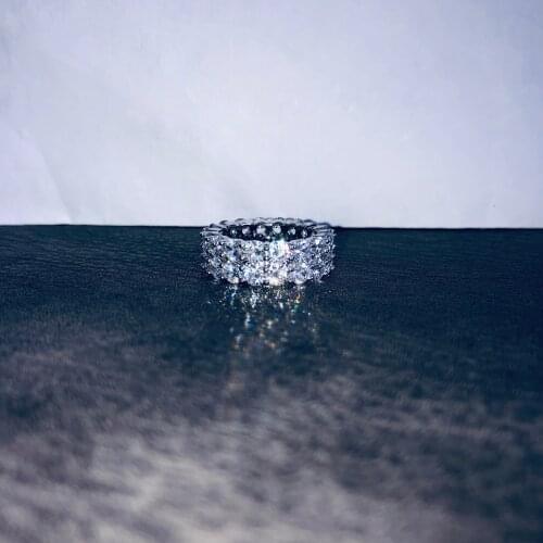 Ice cube ZIRCONIA TENNIS ring CZ Ring