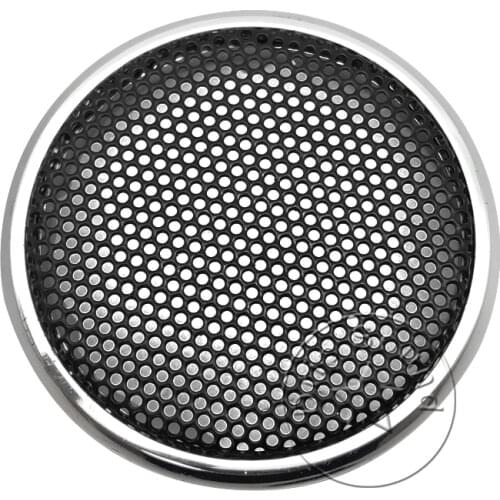 For 1" inch Car Audio Tweeter Speaker Conversion Net Cover Decorative Circle Metal Mesh Grille Protection #Black