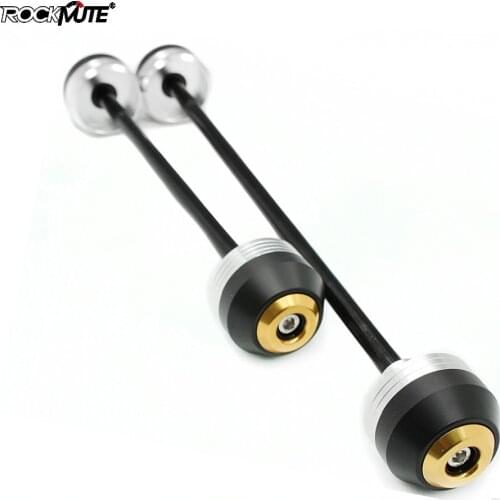 Motorcycle POM Front & Rear Axle Fork Crash Sliders Wheel Protector For MV Agusta BRUTAL 800 2013 2014 2015