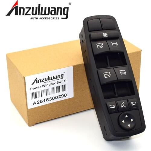 ANZULWANG 2518300290 A2518300290 Power Window Switch for Benz GL R ML Class W164 GL320 GL350 GL450 ML320 ML350 ML450 ML500
