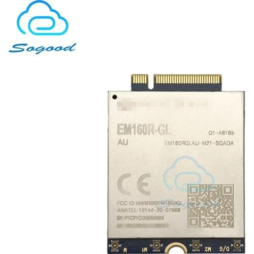 Quectel EM160R-GL LTE Advanced Cat16 M.2 Global module 1Gbps downlink support DL carrier aggregation 256QAM GNSS MIMO technology