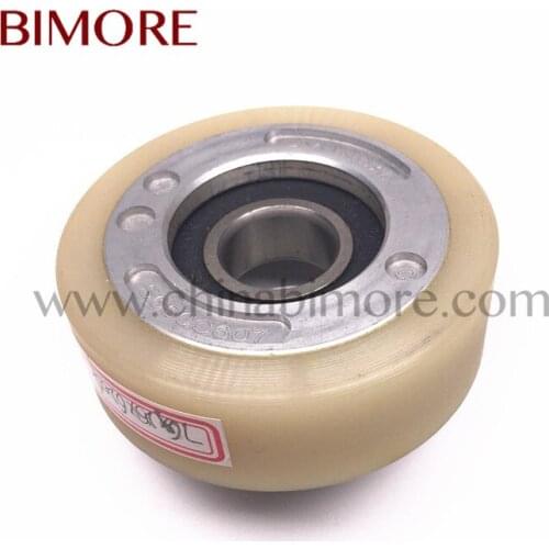 S650C607 Escalator Step Chain Roller OD76mm Thickness 25mm Bearing 6204-2RS