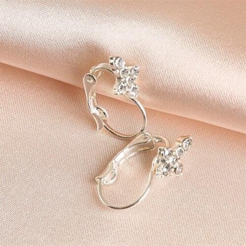 CHUNSHI Delicate Small Shiny Gorgeous Silver Elegant Clip Earrings Popular EMO For Women Girls Lovers Birthday Holiday Gifts