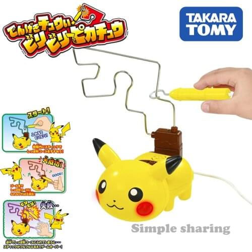 Takara Tomy Electric Shock Caution Bili Bili Pikachu Character Toy Pocket Monster
