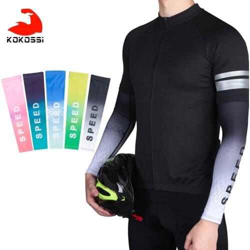 KoKossi 1Pair Sunscreen Sleeve Anti-UV Sleeves Cycling Sleeve Fishing Arm Sleeves Soft Lightweight For Cycling Running Unisex