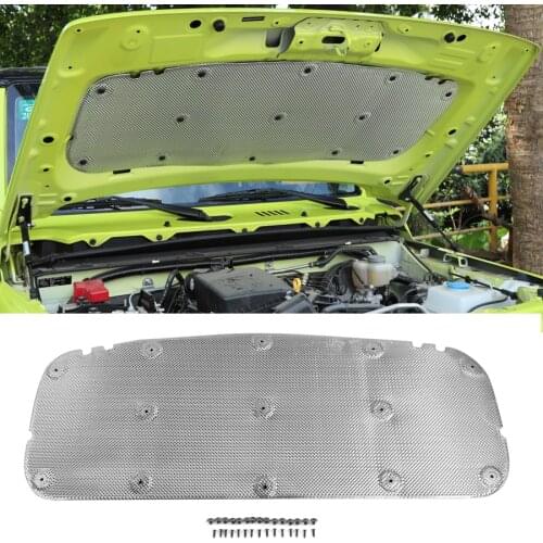 NHAUTP 1Pcs Car Accessories For Suzuki Jimny 2019 2020 Hood Sound Heat Insulation Cotton Pads Aluminum Foil