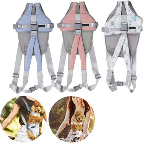 1Pc Pet Chest Backpack Cat Dog Outdoor Front Holder Bag Carrier for Traveling Hiking Camping Pet Holder Bag Front Carrier