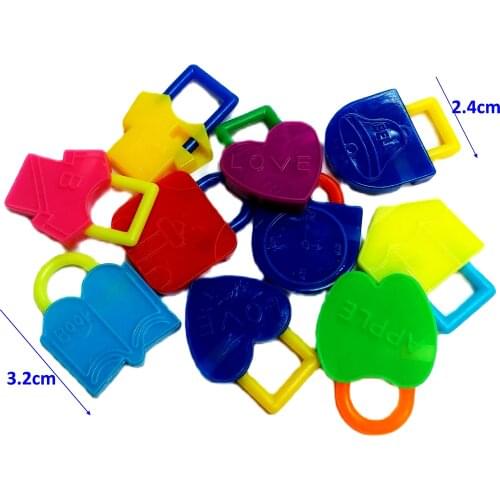 100Pcs VINTAGE Plastic Charms padlock 473 Necklace Retro Fashion Jewellery Chain clip Bead Girl Home Room Craft Bracelet Pendant