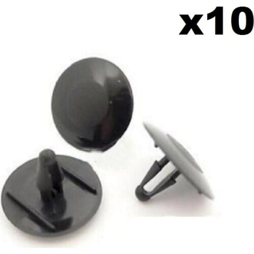 10x For Toyota Cofano/Hood Isolante clip- Plastica Elementi di fissaggio per Audio