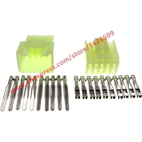 20 Sets 10 Pin Female Male Automotive Wiring Harness Plug Connector 6090-1220 6090-1056