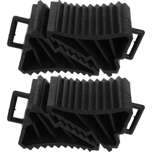 4pcs Kerb Ramp Tire Chock Wheel Chock Stopper Block for Car Caravan Trailer