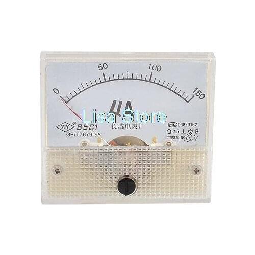 Beige Mounting Head Plastic DC 0-150UA Micro Ampere Meter Panel