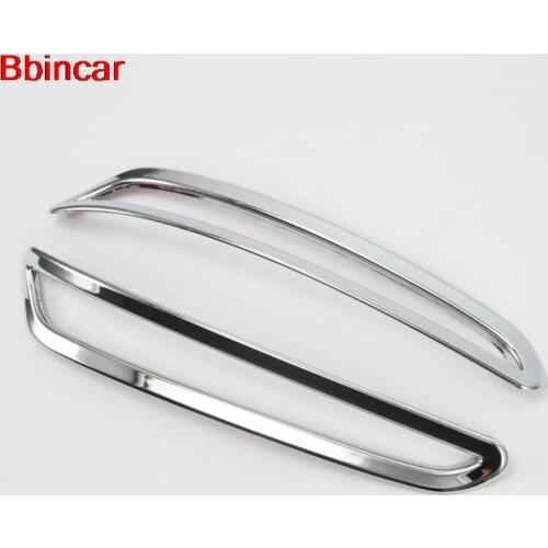Bbincar ABS Chrome Rear Back Foglight Fog Light Lamp Surround Cover Frame Trim Gloss Silver For BMW 5 Series G30 G31 2017 2018