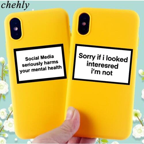 Funny Letter Phone Case for IPhone 6s 7 8 11 Plus Pro X XS MAX XR Fashion Cases Soft Silicone Fitted TPU Back Accessories Cover