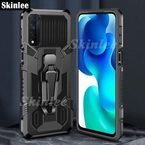 Skinlee Case For Realme Narzo 30 5G Shockproof Armor Case Magnetism Bracket Back Clip Phone Cover For Realme7 4G Cover