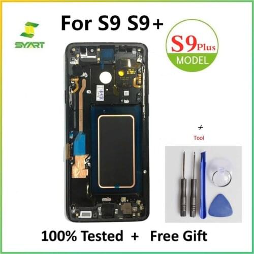 Original For Samsung Galaxy S9 Plus AMOLED Display Touch Screen Digitizer Assembly For Galaxy G960 G960F G965 G965F OLED Screen