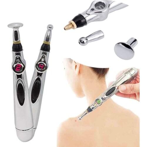 Electronic relief laser energy Neck back massage Pen drive Magnet Laser Therapy Heal Massage Pen Meridian Relief Pain Tools