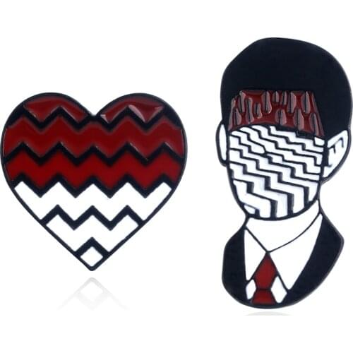 Lynch Style Enamel Pin Custom TV Series Twin Peaks Brooches for Shirt Lapel Bag Punk Venus Badge TV Jewelry Gift for Fan Friends