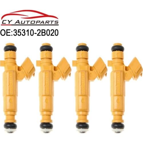 4PCS New Car Fuel Injector Nozzle For Hyundai i20 i30 Kia Rio Venga Cerato 1.4 1.6 G4FG 35310-2B020 353102B020