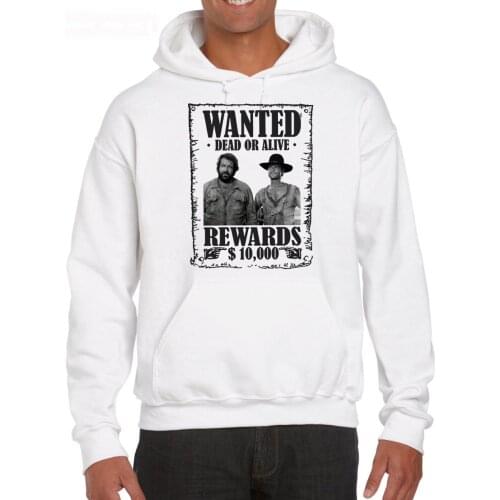 Hot New 2018 Summer Fashion Hoodies Bud Spencer Terence Hill Wanted Lo Chimavano Trinity Epic Movie Hoodies Sweatshirt