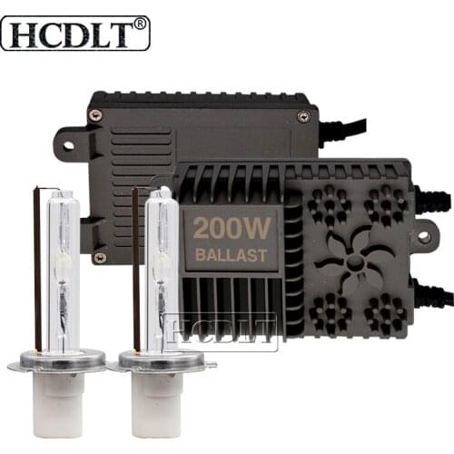 HCDLT High Power 200W H7 6000K Xenon HID Kit AC 12V Car HID Ballast Reactor Ceramic 4300K 8000K HID Headlight Bulb H1 H3 H11 D2H