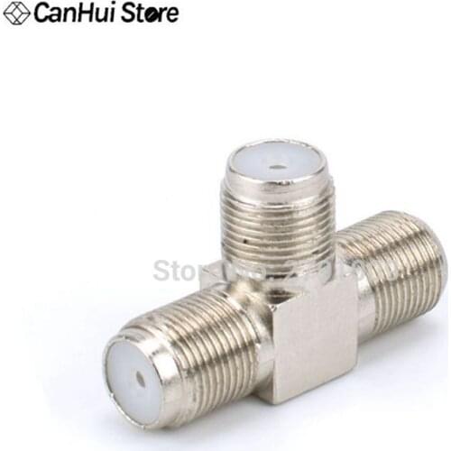 2PCS 2-Way F-Type Combiner TV Coaxial Connectors RF Adapters Joiners , F-KKK tee , F female , 3 hole