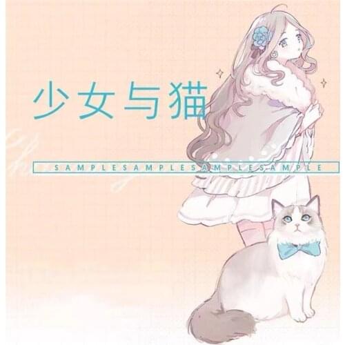 Lovely Girl and Cat Washi Tape for Card Making Bullet Journal DIY Scrapbooking Decorative Sticker