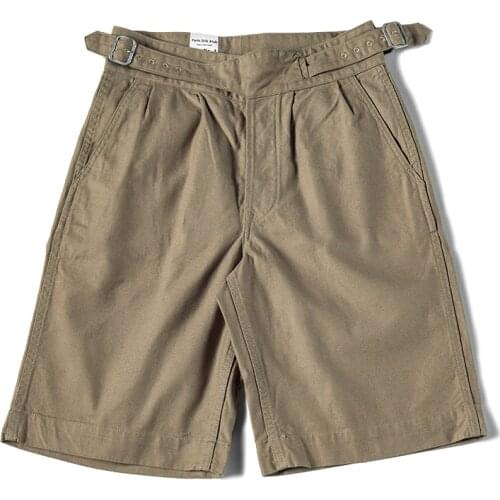NON STOCK British Army Gurkha Shorts 70s Mens Khaki Pants Chino Drill Military Short Pants