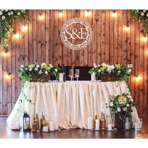 Personalized Wedding monogram Family initials Wall sign Wooden decor Perfect gift baby shower Birthday Party Decoration