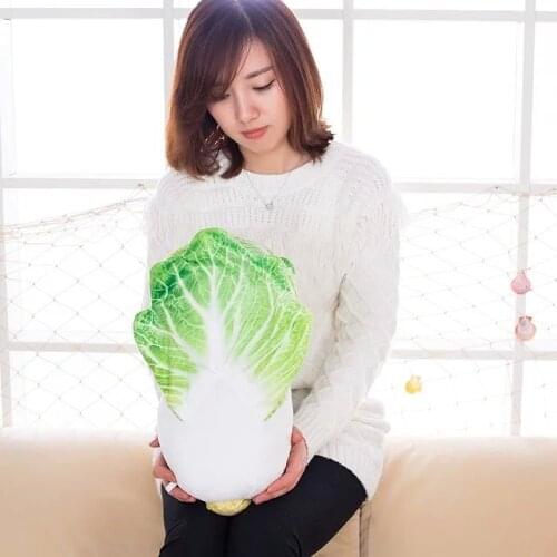 Simulation vegetable cartoon Chinese cabbage plush toy about 32cm creative soft cushion pillow toy Christmas gift h733