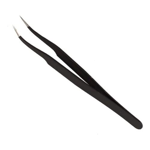 Pro Eyelash Tweezer, Non- Stainless Steel, 45 Degree Curved Tweezer New