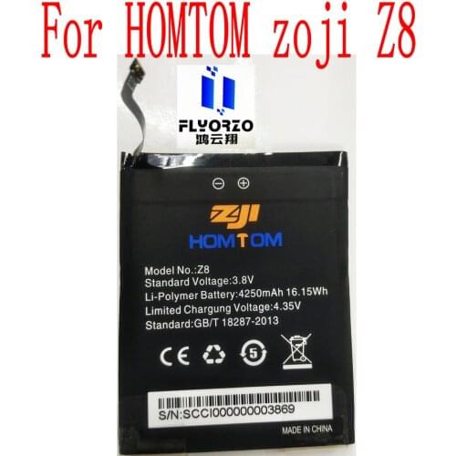 New High Quality 4250mAh HOMTOM Z8 Battery For HOMTOM zoji Z8 Mobile Phone