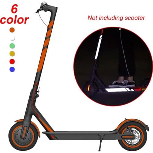 Scooter Sticker Reflective PVC Scooter Decal Waterproof Night Riding Warning Strip for Xiaomi Mijia M365 M365 Pro