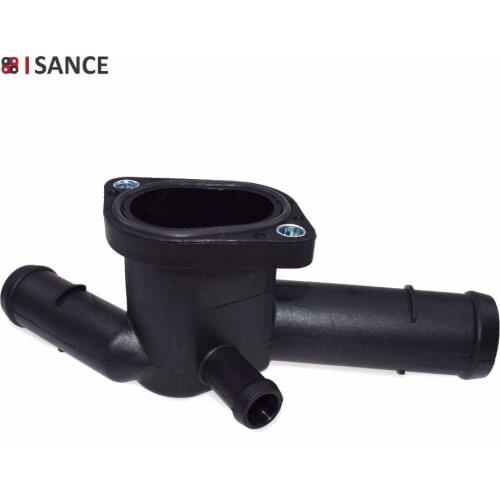 ISANCE Thermostat Housing Coolant Hose Flange Radiator 06A121132 For VW Volkswagen Golf Jetta 2.0 L4 1999 2000 2001 2002-2006