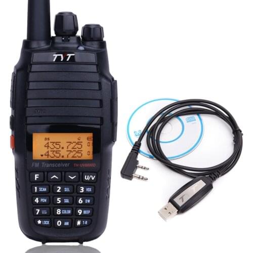 TYT TH-UV8000D Walkie Talkie 10W Cross-band Repeater Dual Band 136-174/400-520MHz Comunicador 10km Function radio +USB Cable