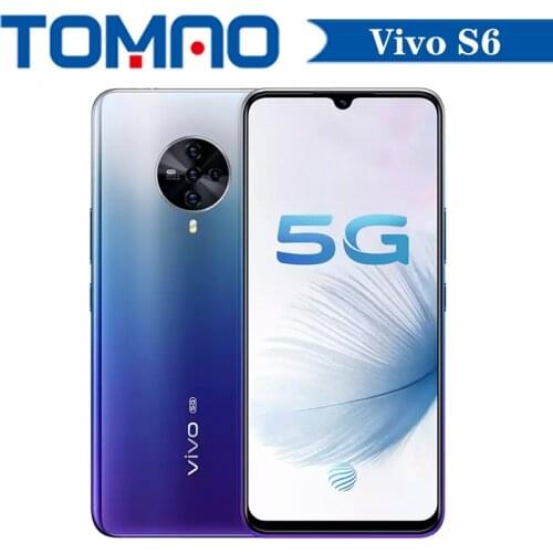 Vivo S6 5G 8GB RAM 128GB 256GB ROM SmartPhone Exynos 980 Octa Core 500mAh 48.0MP 4 Rear Cameras 6.44" Android 10 Google Play OTA