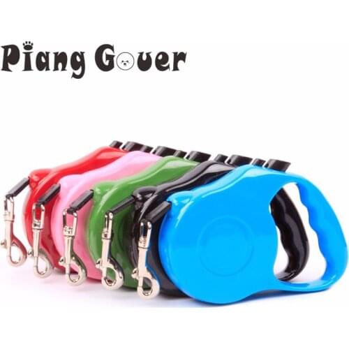 3M/5M Retractable Pet Dog Leash Extending Puppy Walking Leads Pets Quick Release Cat Lead Extending Traction Rope