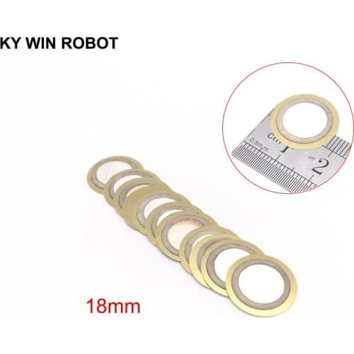 10 Pcs Piezoelectric Piezo Ceramic Wafer Plate Buzzer Loudspeaker Dia 18mm For Arduino Diy Electro