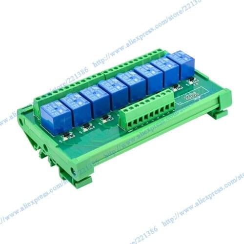 8 channels 5V 10A Relay Module driver board output amplifier board PLC board relay SRD-5VDC-SL-C NPN