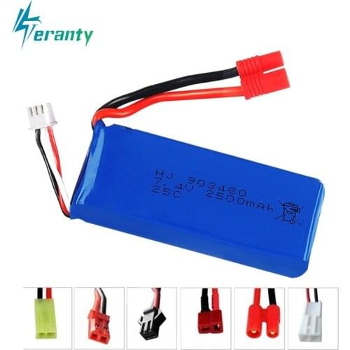 High rate battery 903480 2500mAh 2S 7.4V 25C Lipo Battery Helicopter Battery for Syma X8C X8W X8G with voltage protection board