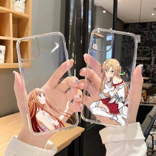 Anime Sword Art Online Phone Case For Huawei Honor 6 7 8 9 10 10i 20 A C X Lite Pro Play transparent soft cover tpu shell