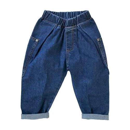 Childrens jeans Boys and girls casual pants