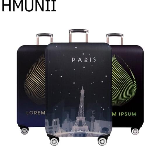 HMUNII Brand Thicken Travel Accessories Luggage Cover 18-32 Inch Case Suitcase Covers Trolley Baggage Dust Protective Case Cover