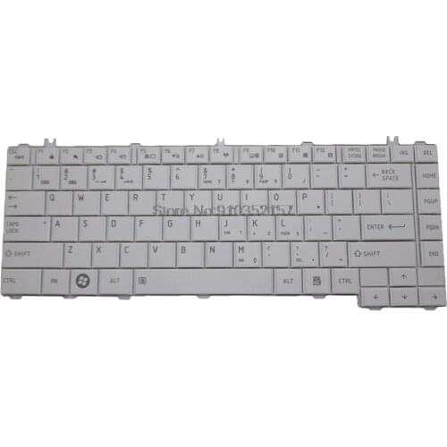 US Laptop Keyboard For Toshiba For Satellite L600 L600D L630 L640 L645 L645D C600 C600D English white new