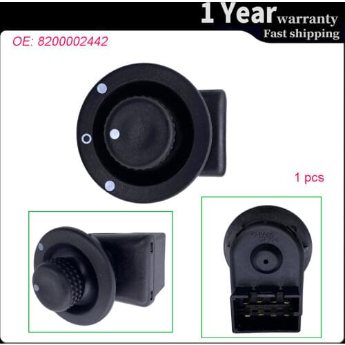 Electric Mirror Adjust Switch Rear View Mirror Control Knob Button For Renault Clio III Mk3 Laguna 2 Scenic Megane II Kangoo